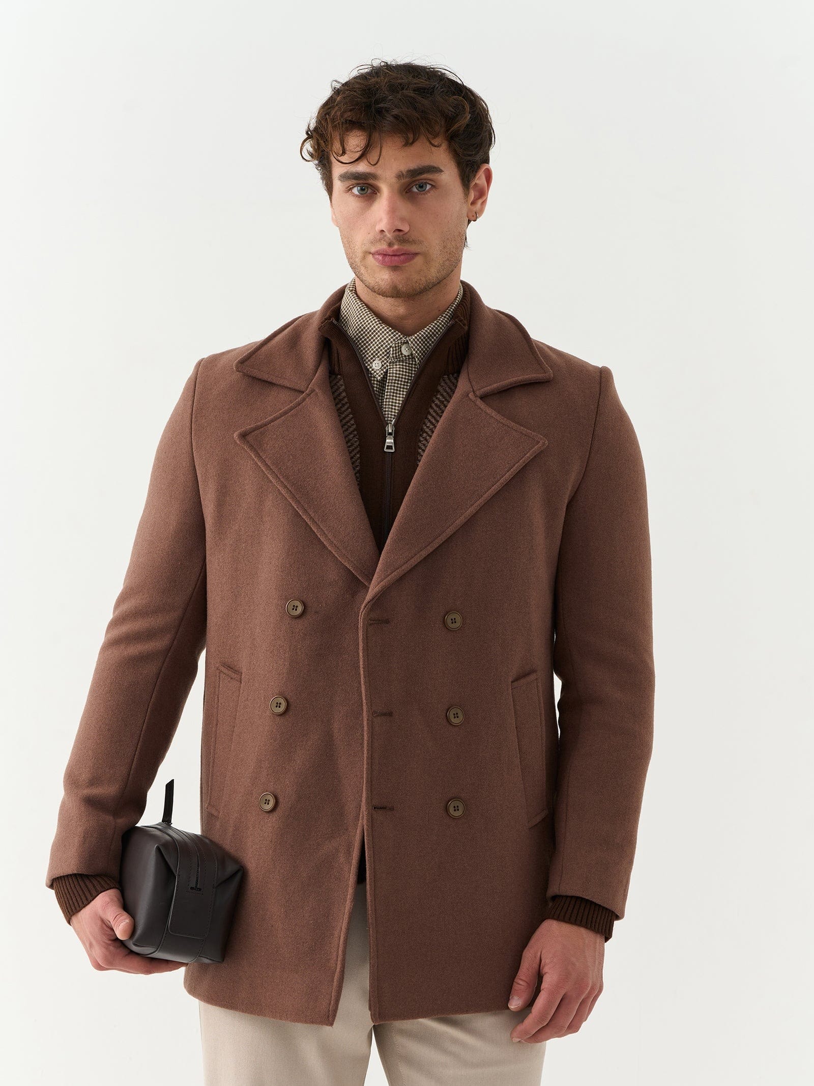 LONG BROWN COAT